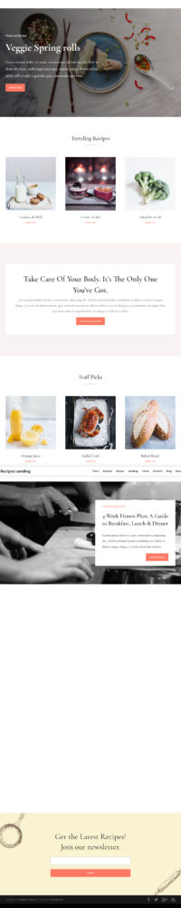 Screenshot_2019-10-13 Food Recipes Landing Elegant Themes